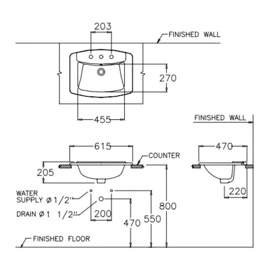 Ảnh Chậu rửa đặt bàn COTTO C0110 2