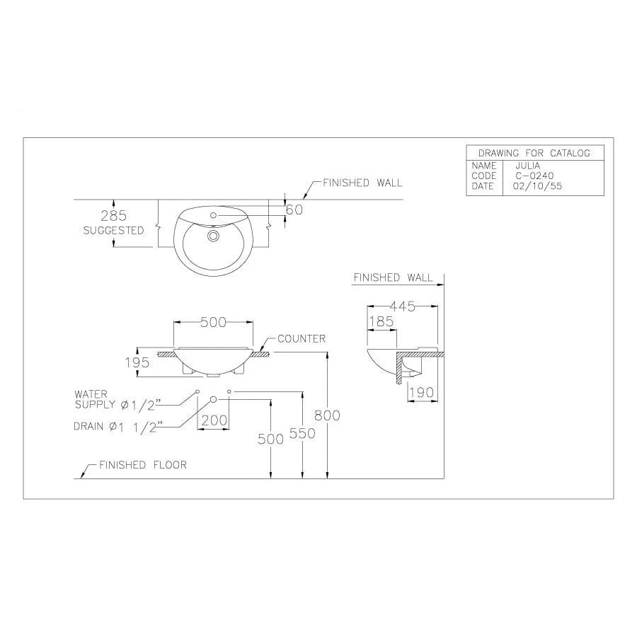 Ảnh Chậu rửa đặt bàn Cotto C0240 2