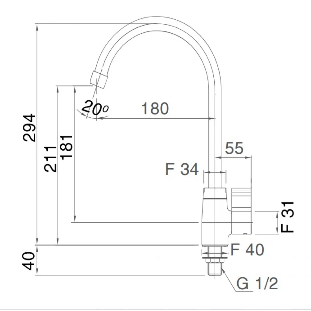 Ảnh Vòi rửa bát Inax SFV-21 2