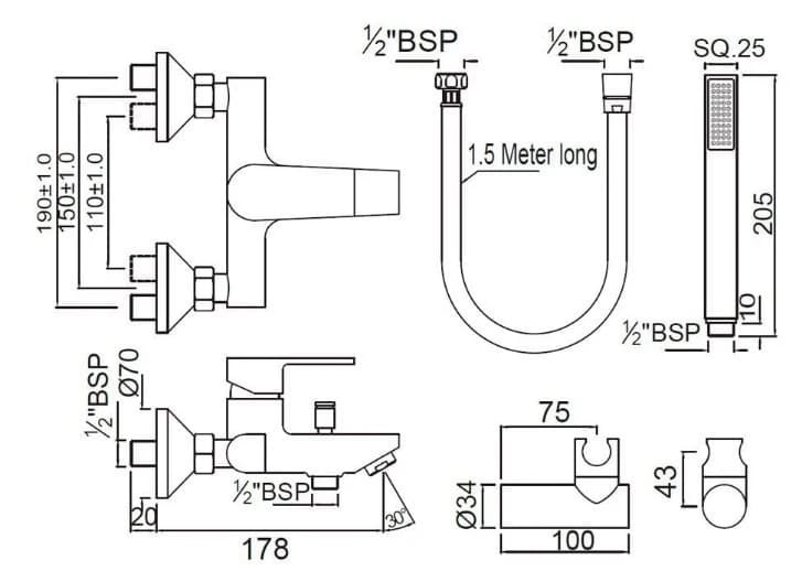 Ảnh Sen tắm nóng lạnh Jaquar ARI-CHR-39119SHKV 2