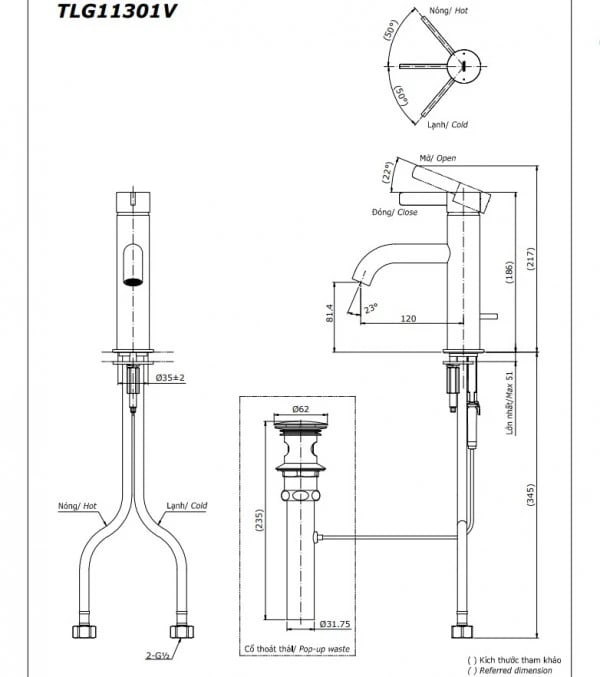 Ảnh Vòi chậu TOTO TLG11301V 2