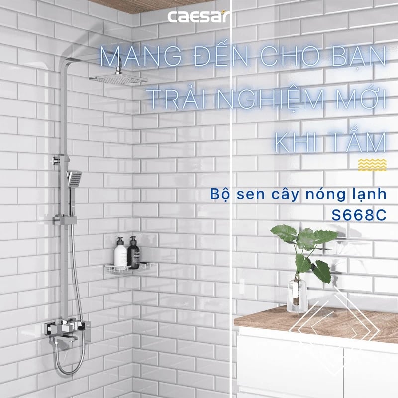 Ảnh Sen tắm cây nóng lạnh Caesar S668C 3