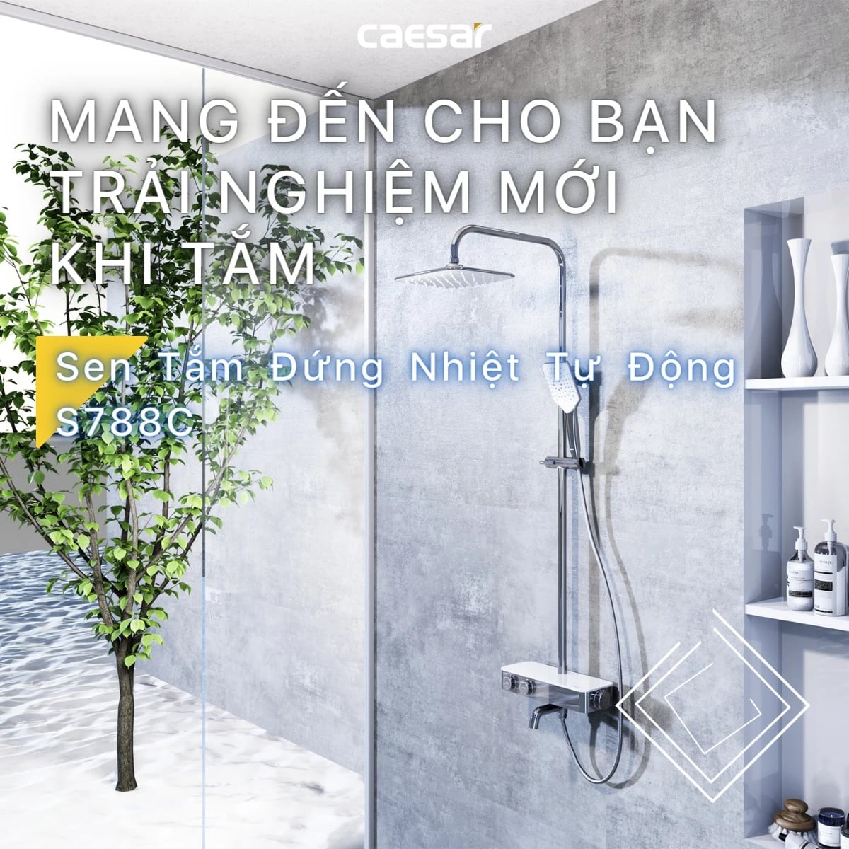 Ảnh Sen tắm cây nhiệt độ Caesar S788C 3