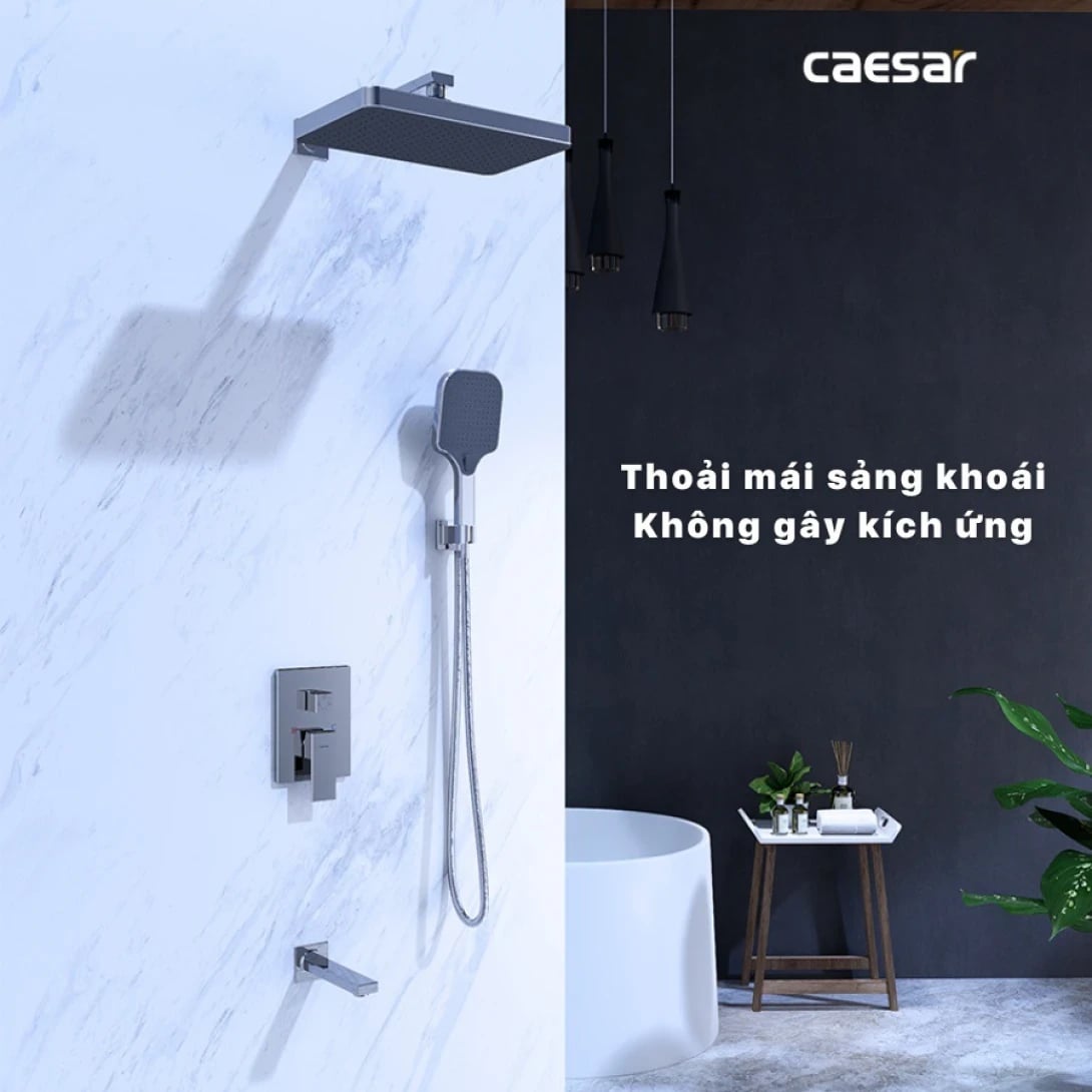 Ảnh Sen tắm âm tường Caesar BS659 3