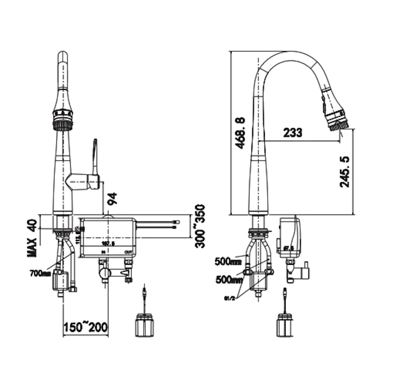 Ảnh Vòi bếp cảm ứng American Standard WF-5644 2