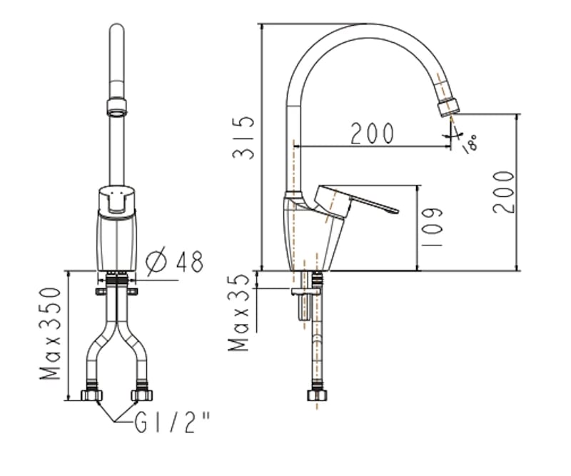 Ảnh Vòi bếp American Standard WF-5623 2