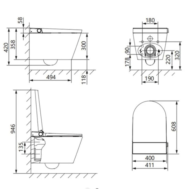 Ảnh Bồn cầu thông minh JOMOO ZD8611-SA-CJM220 5