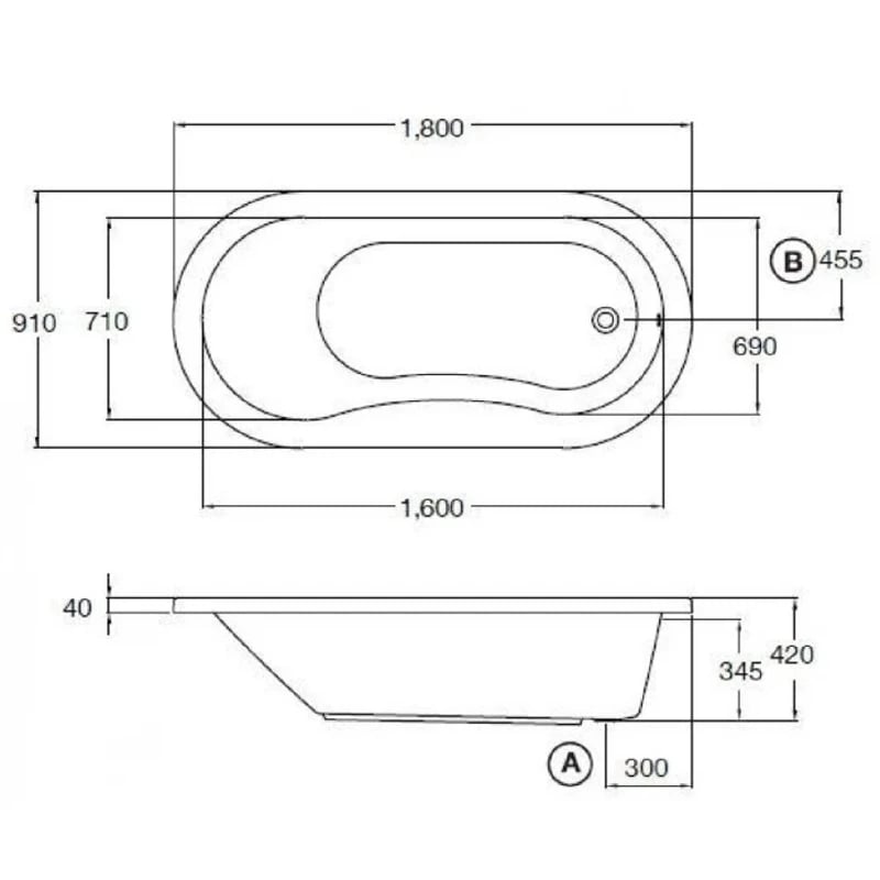 Ảnh Bồn tắm đặt sàn Cotto BT2020SPP(H) 2