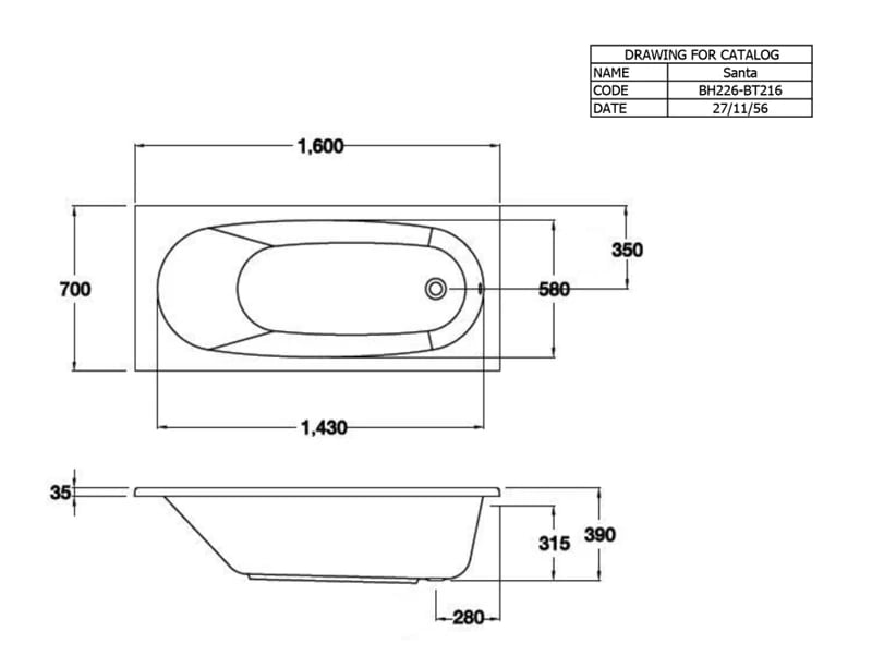 Ảnh Bồn tắm xây Cotto BT216D(H) 2