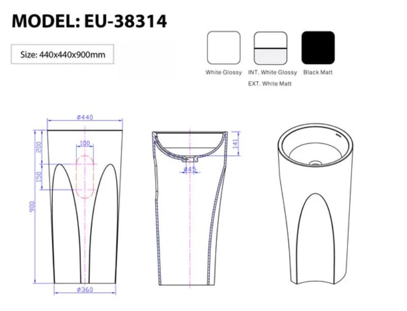 Ảnh Chậu rửa Euroking EU-38314 2