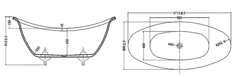 Ảnh Bồn tắm NOFER NG-1896S 2