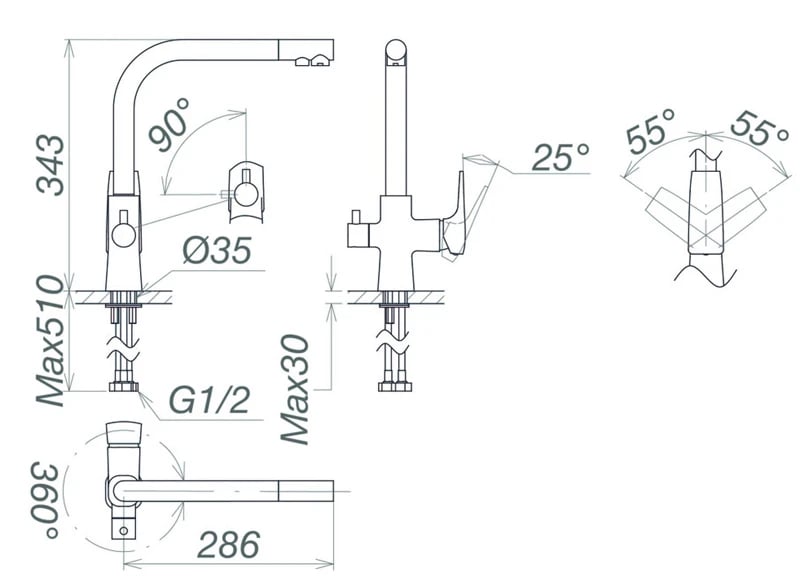Ảnh Vòi bếp Viglacera VG713 2