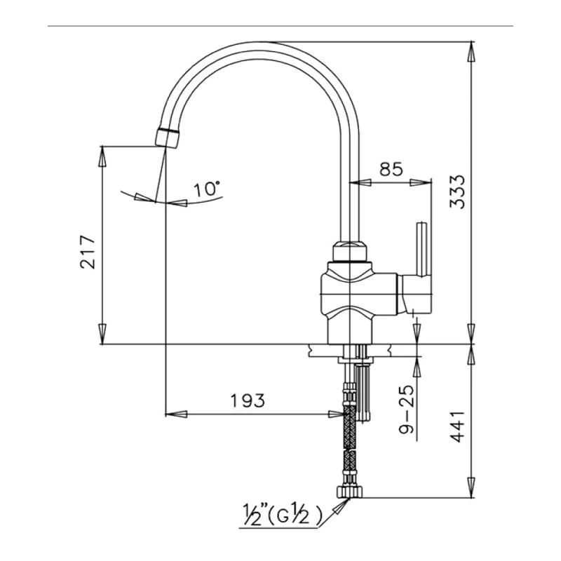 Ảnh Vòi rửa bát Cotto CT289A 2