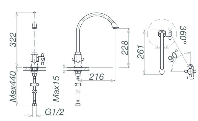 Ảnh Vòi bếp Viglacera VG707 2