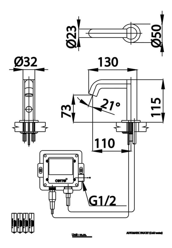 Ảnh Vòi chậu cảm ứng Cotto CT4923DC 5