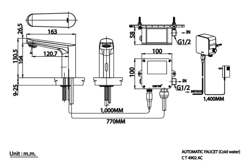 Ảnh Vòi chậu cảm ứng Cotto CT4902AC 2
