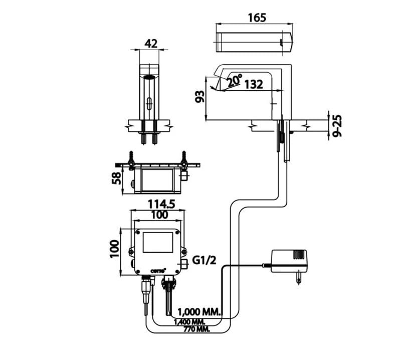 Ảnh Vòi chậu cảm ứng Cotto CT4901AC 5