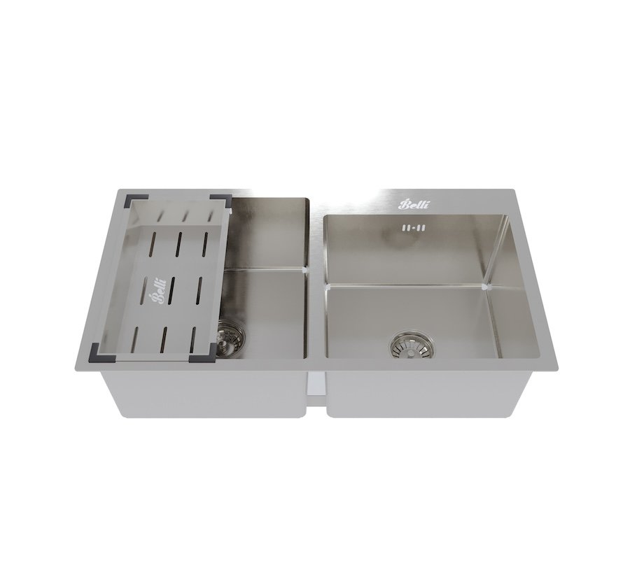 Ảnh Chậu Luxury âm bàn 2 hộc lệch BL8245AB2 5