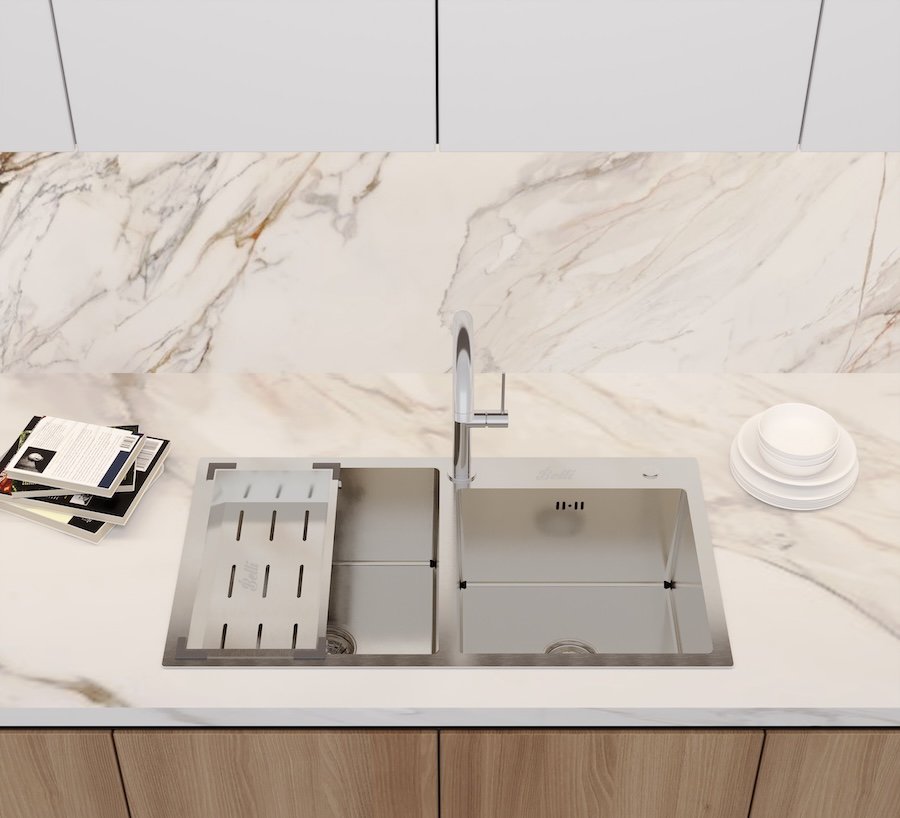 Ảnh Chậu Luxyry 2 hộc lệch BL8245L 2