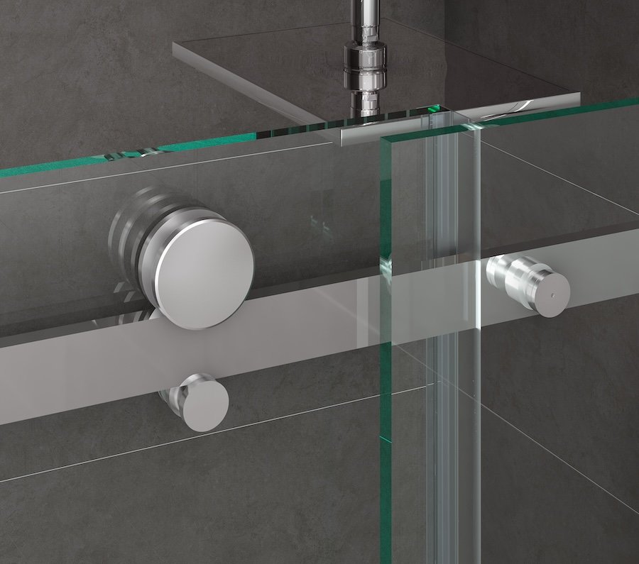 Ảnh Vách kính nhà tắm màu Crom Belli BLP-1x2TCV1 2