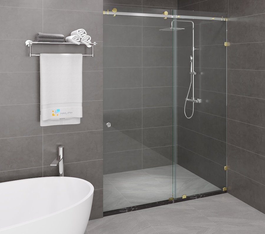 Ảnh Vách kính nhà tắm màu Gold Belli BLP-1x2TGV1 2