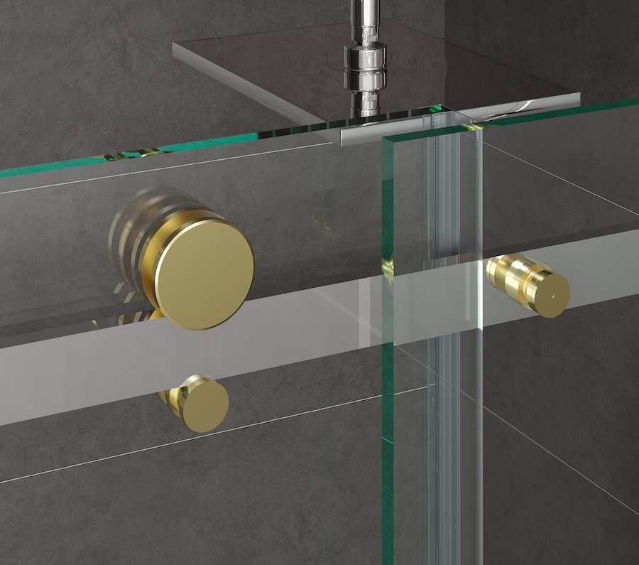 Ảnh Vách kính nhà tắm màu Gold Belli BLP-1x2TGV1 3