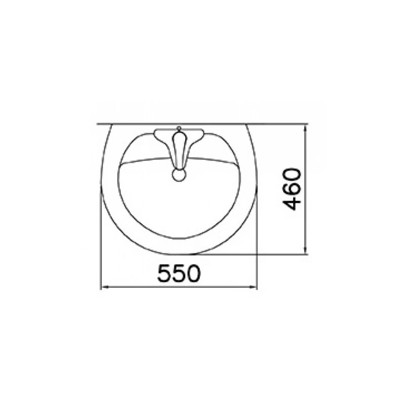 Ảnh Chậu rửa treo tường Caesar L2220 2