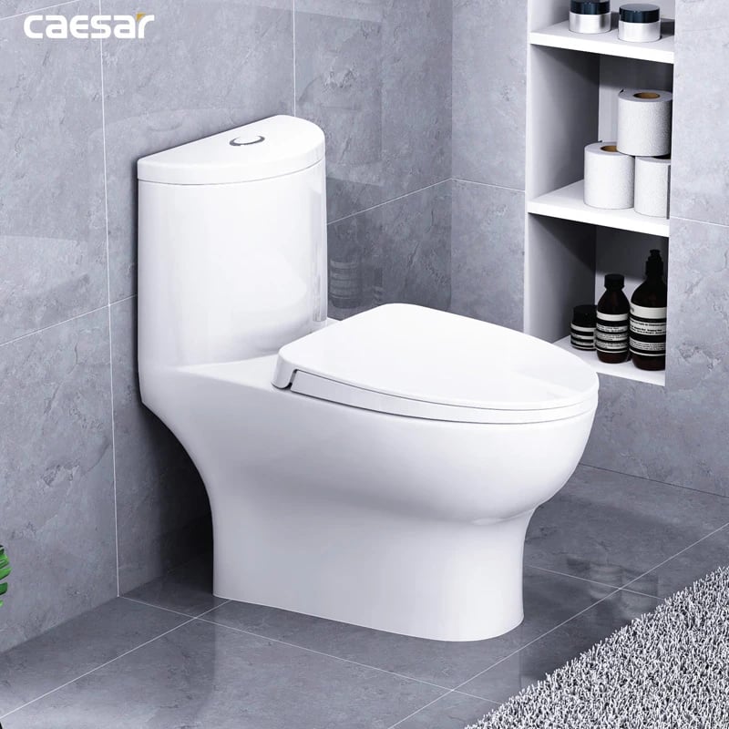 Ảnh Bồn cầu 1 khối Caesar CD1375 4