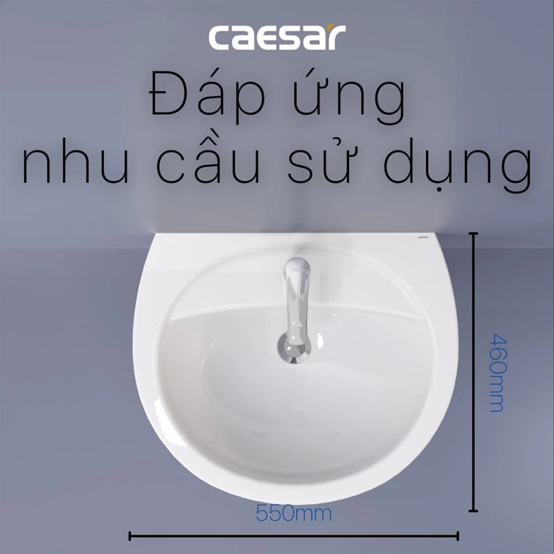 Ảnh Chậu rửa treo tường Caesar L2220 3