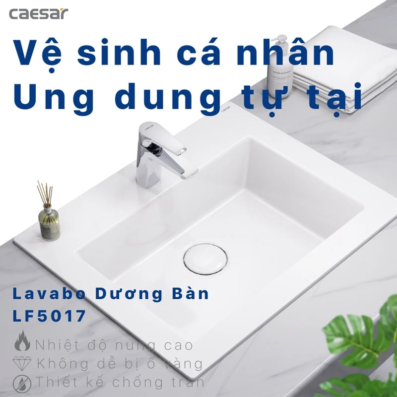 Ảnh Chậu rửa đặt bàn Caesar LF5017 3