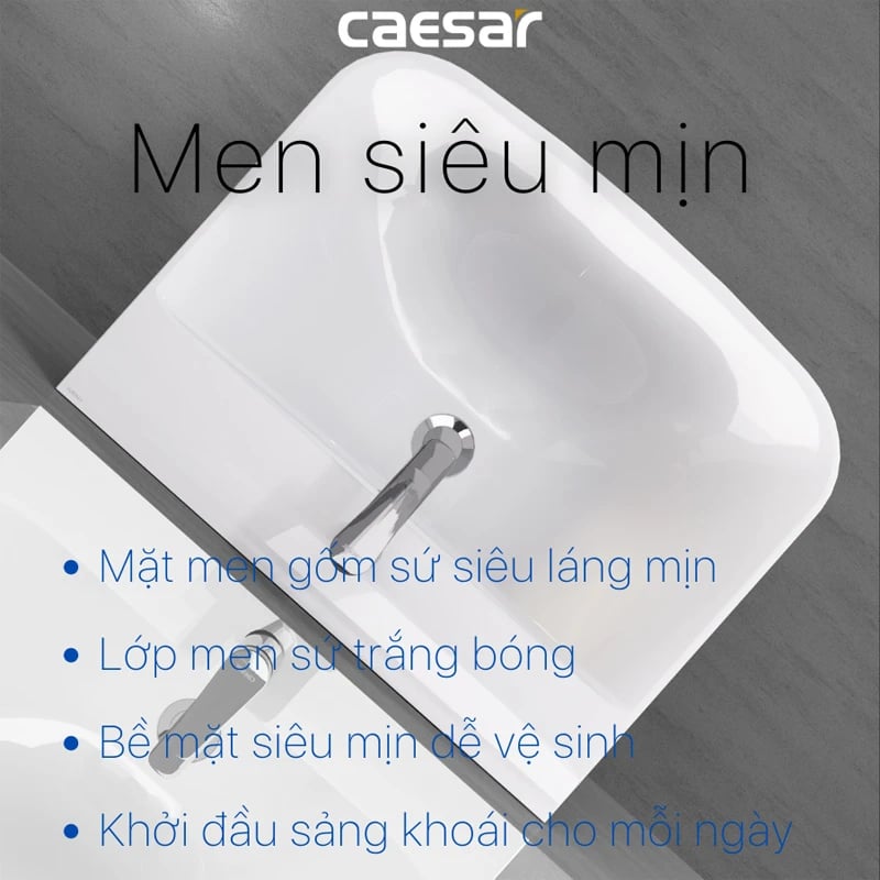Ảnh Chậu rửa treo tường Caesar L2365+P2445 5
