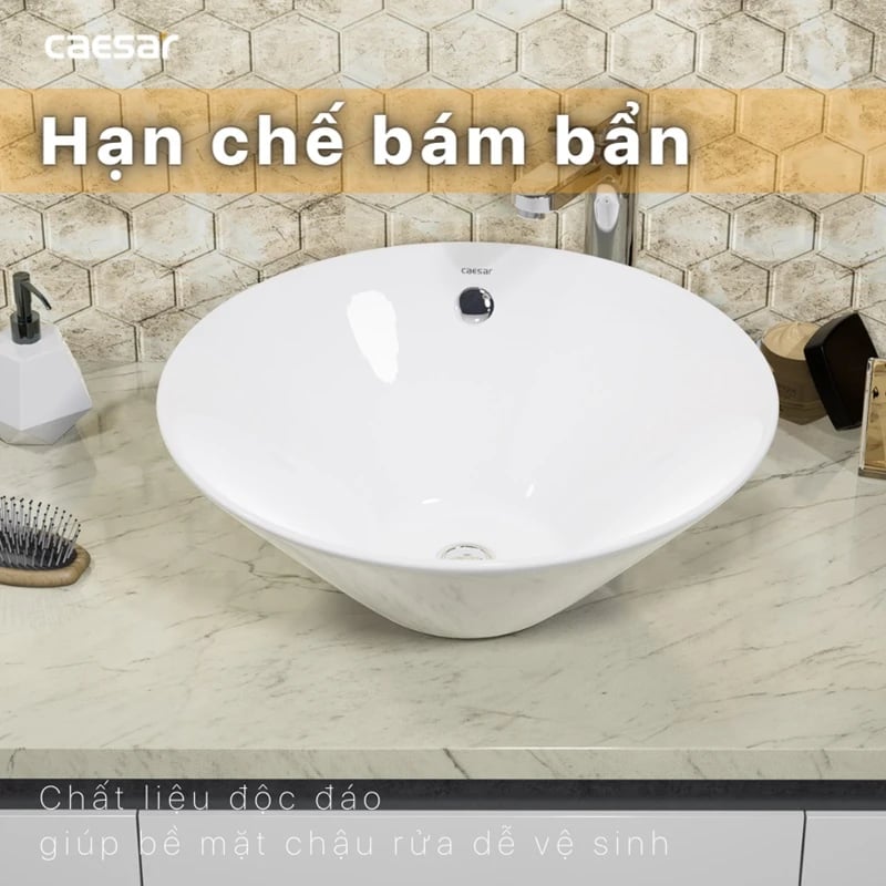 Ảnh Chậu rửa đặt bàn Caesar L5222 9