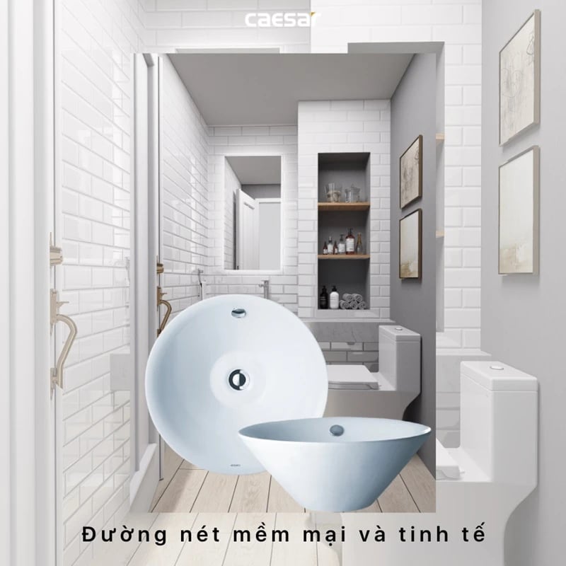 Ảnh Chậu rửa đặt bàn Caesar L5222 10