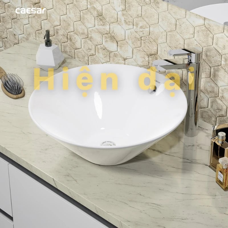 Ảnh Chậu rửa đặt bàn Caesar L5222 3