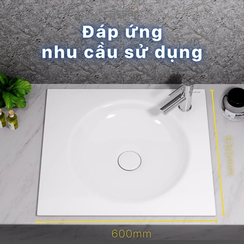 Ảnh Chậu rửa đặt bàn Caesar LF5038 2