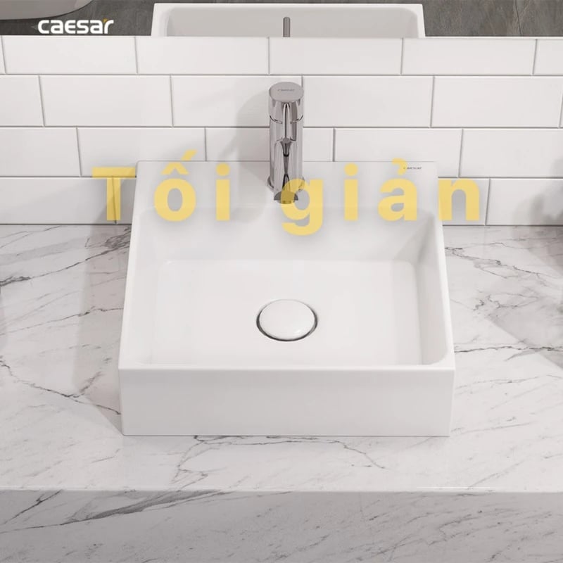 Ảnh Chậu rửa đặt bàn Caesar LF5257 5