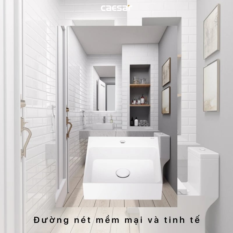 Ảnh Chậu rửa đặt bàn Caesar LF5257 6