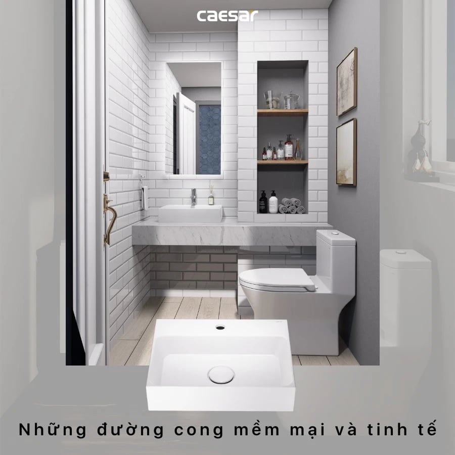Ảnh Chậu rửa đặt bàn Caesar LF5259 2