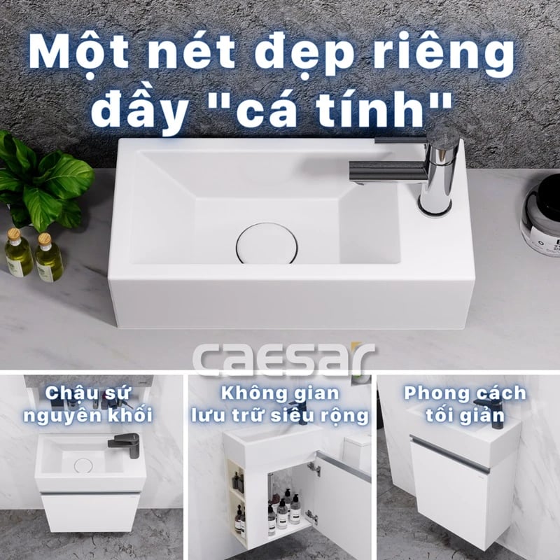 Ảnh Chậu rửa treo tường Caesar L5239S 2