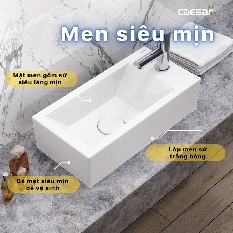 Ảnh Chậu rửa treo tường Caesar L5239S 4