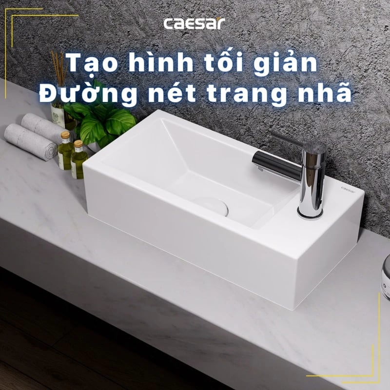 Ảnh Chậu rửa treo tường Caesar LF5239S 5