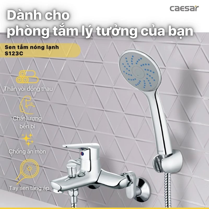 Ảnh Sen tắm CAESAR S123C giá tốt 2