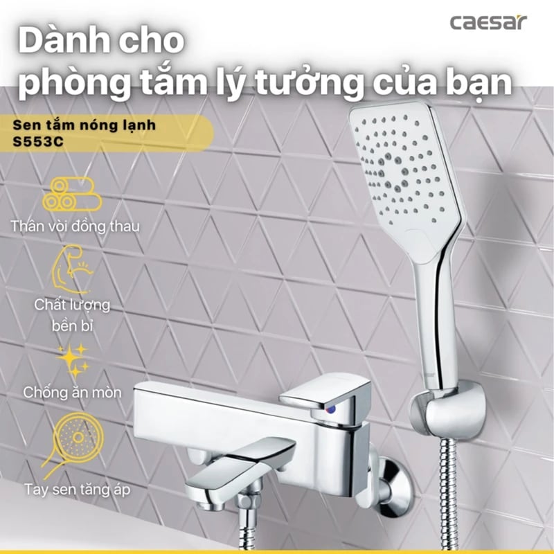 Ảnh Sen tắm Caesar S383C 5