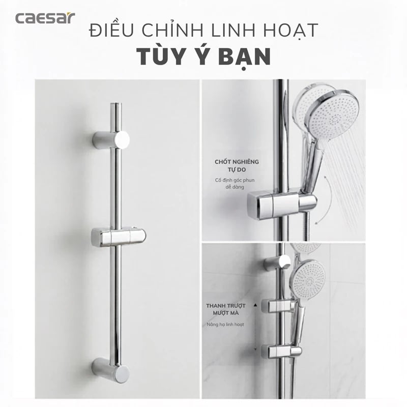 Ảnh Thanh trượt sen tắm Caesar WG117 2