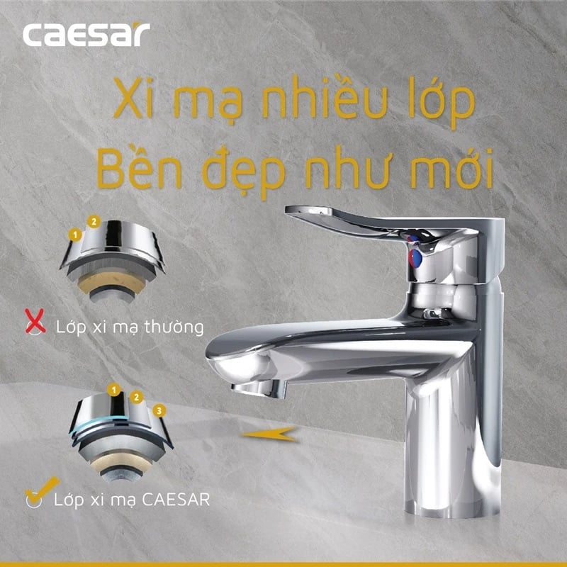 Ảnh Vòi chậu Caesar B490CP 3