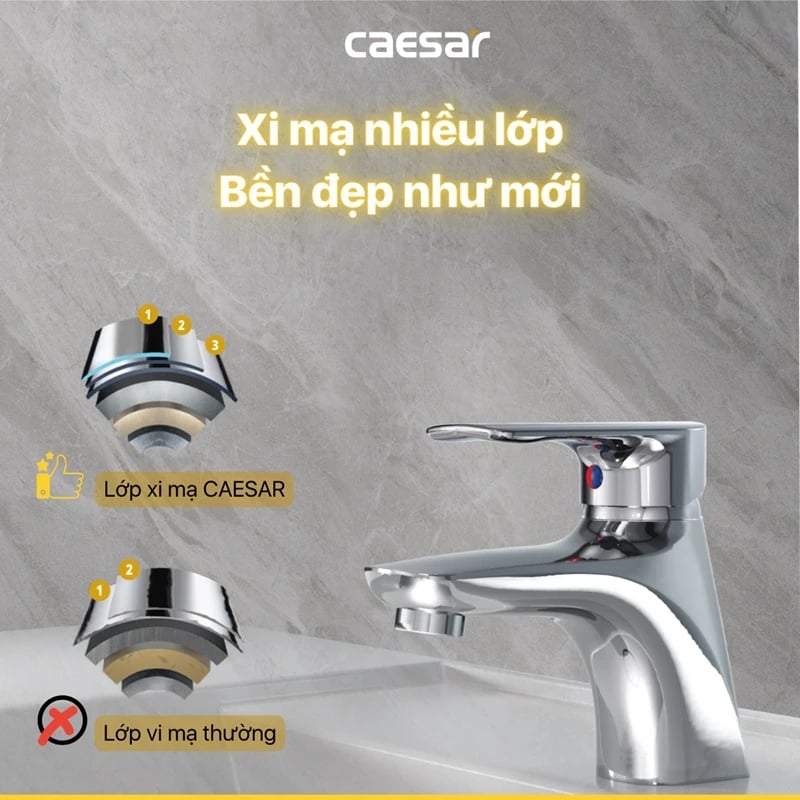 Ảnh Vòi chậu CAESAR B560CU 4