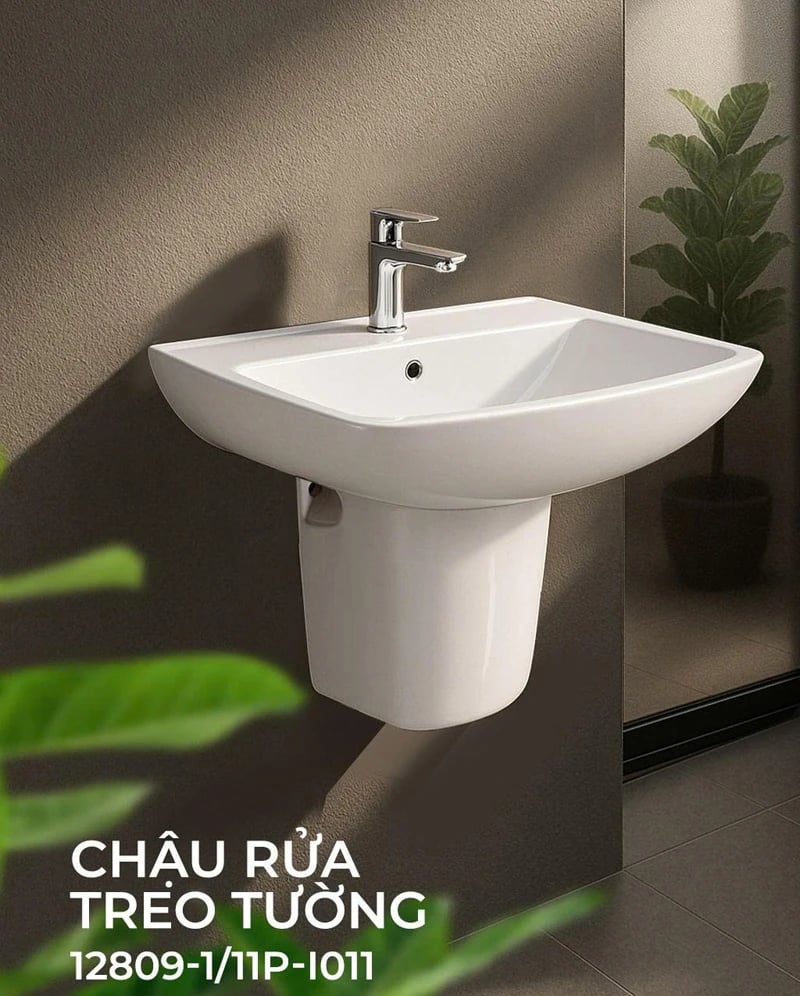 Ảnh Chậu rửa treo tường JOMOO 12809-1/11P-I011 3