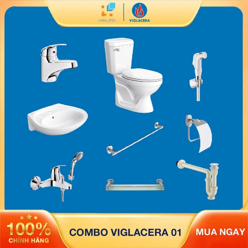 Ảnh Combo thiết bị vệ sinh Viglacera số 1 2