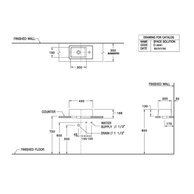 Ảnh Chậu rửa dương bàn Cotto C0031 2