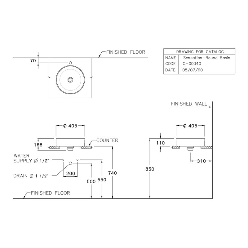 Ảnh Chậu rửa dương bàn Cotto C003407 3